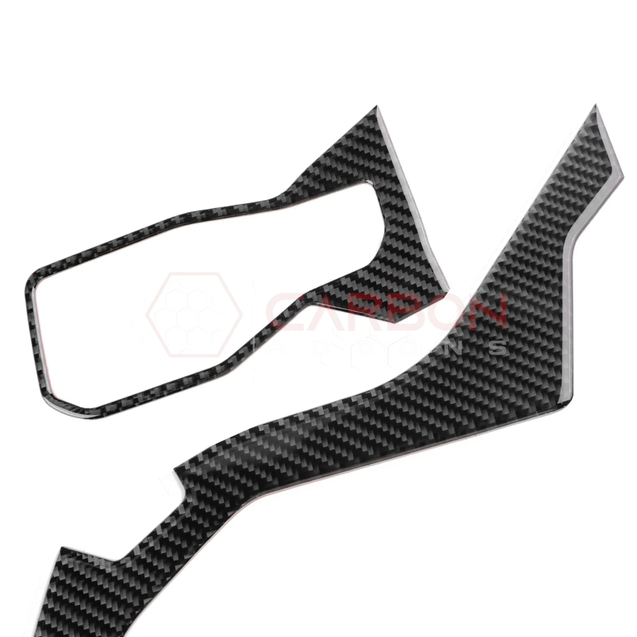 2024  S650 Ford Mustang Real Carbon Fiber Driver Side Dashboard Trim Overlays