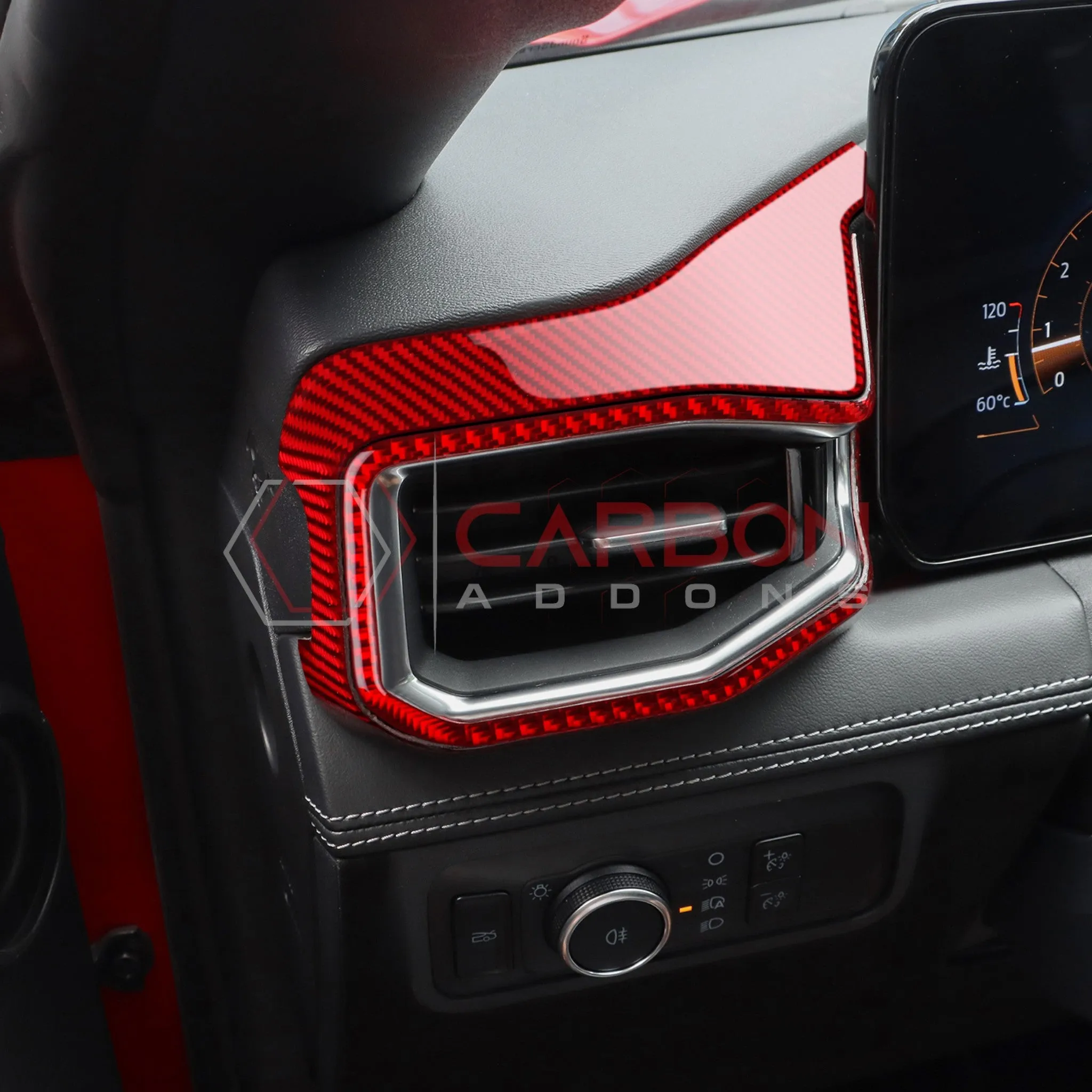 2024  S650 Ford Mustang Real Carbon Fiber Driver Side Dashboard Trim Overlays