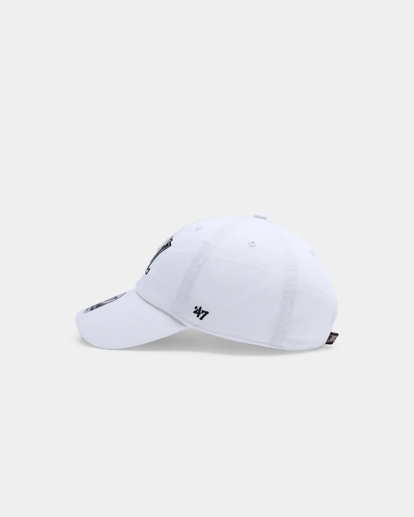 47 Brand Anaheim Ducks Clean Up Strapback White/Black