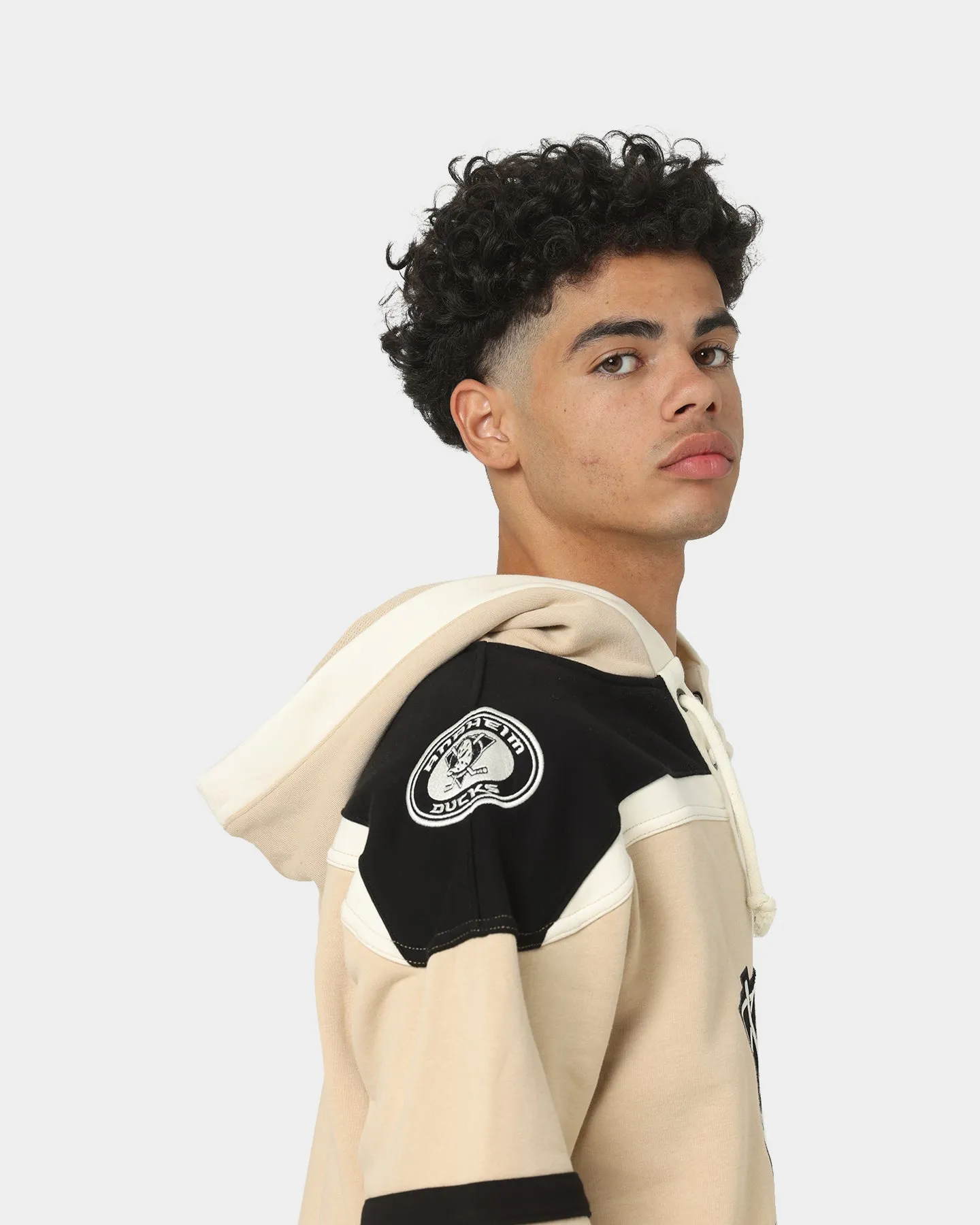 47 Brand Anaheim Ducks Superior Lacer Hoodie Khaki