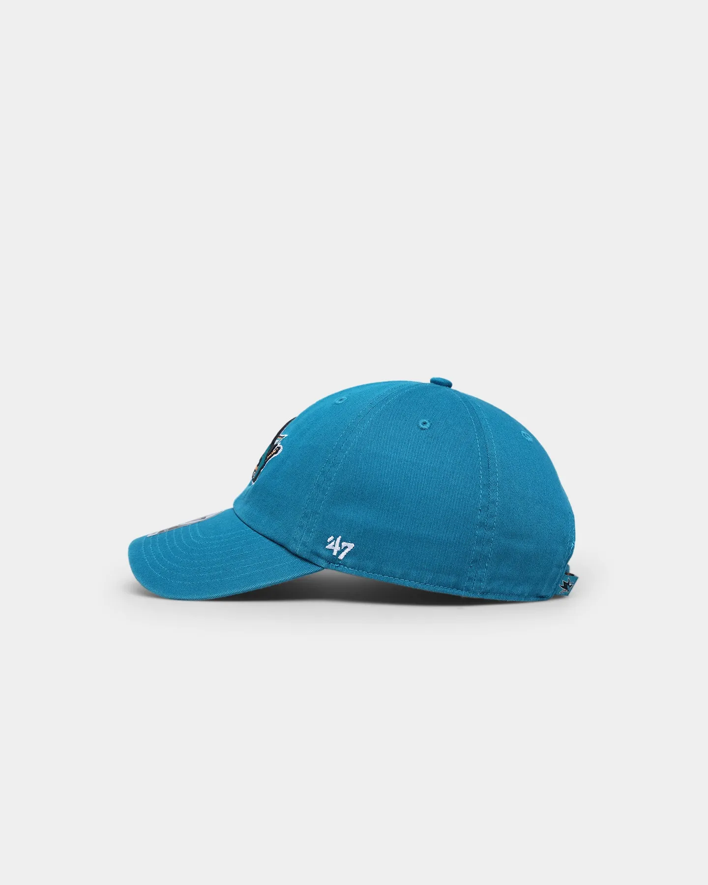 47 Brand San Jose Sharks Clean Up Strapback Dark Teal