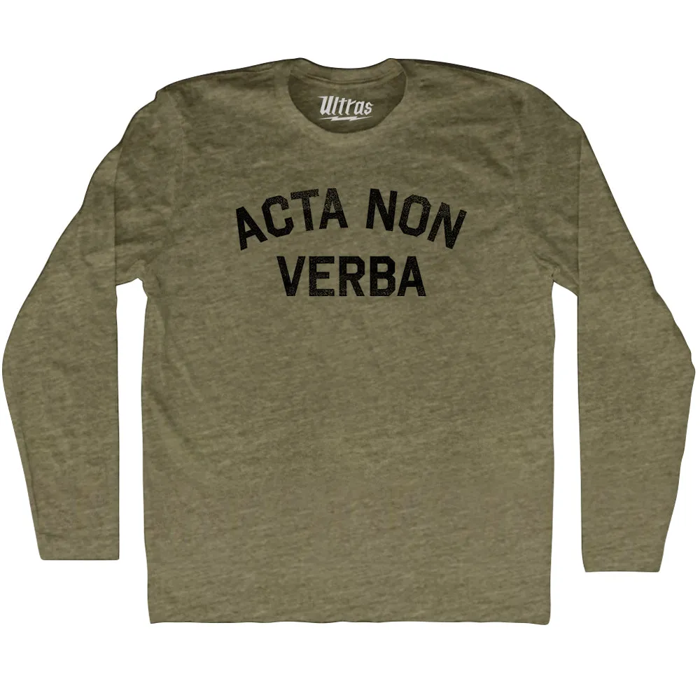 Acta Non Verba Adult Tri-Blend Long Sleeve T-shirt
