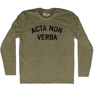 Acta Non Verba Adult Tri-Blend Long Sleeve T-shirt