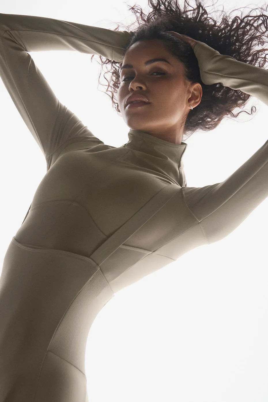 Airlift Winter Warm Mesh Ski Time Long Sleeve - Light Cocoa