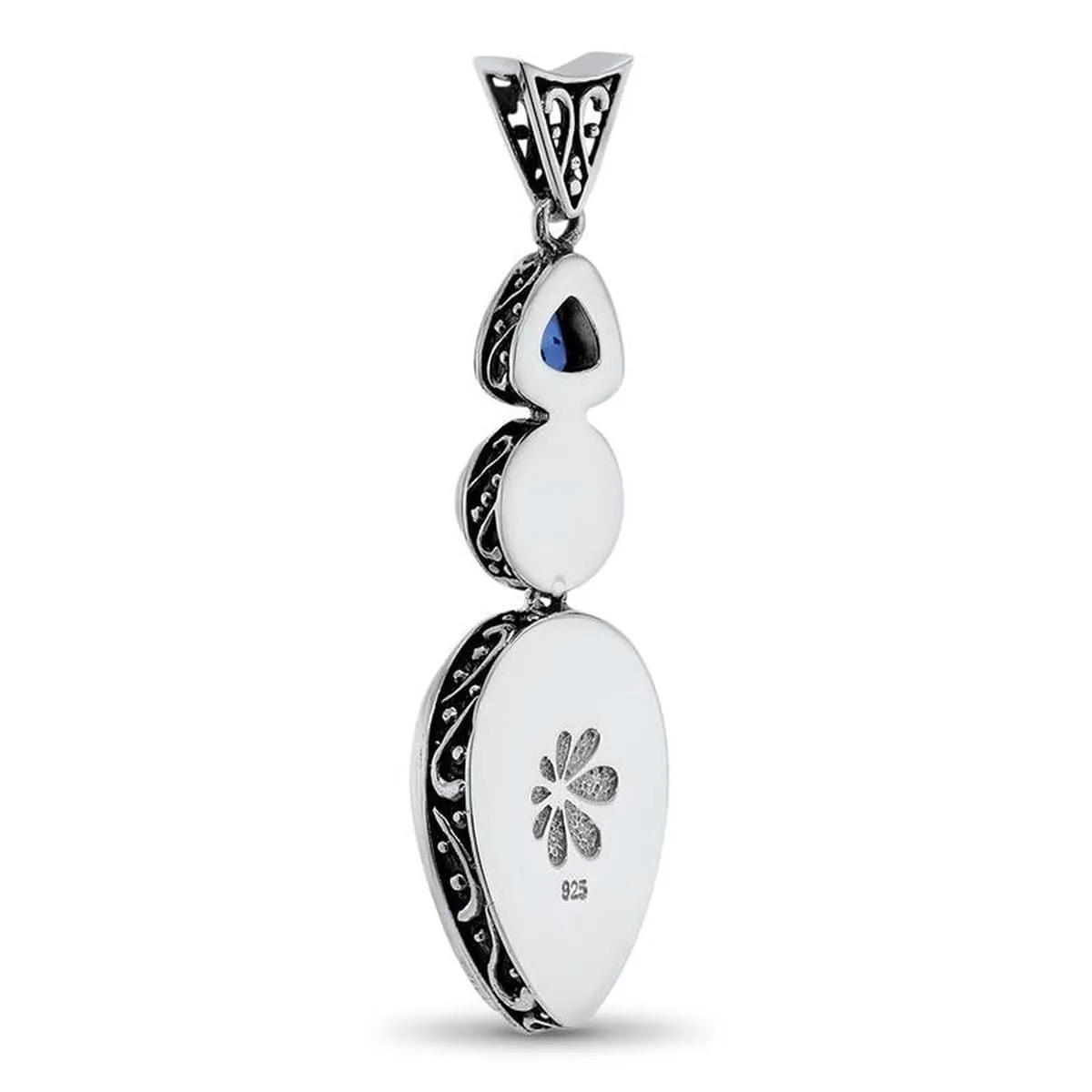 Azure Pear Necklace - Nazur0P-00