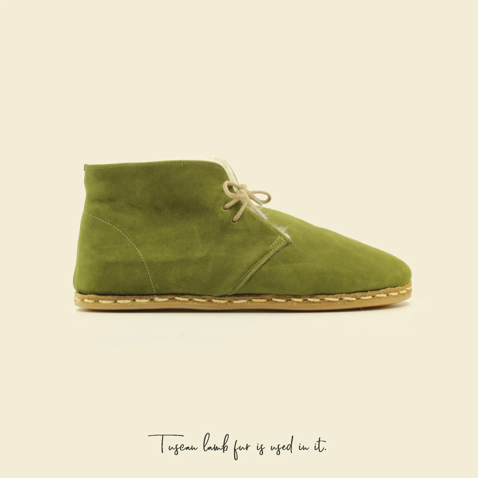 Barefoot Grounding Ankle Boots Green Men