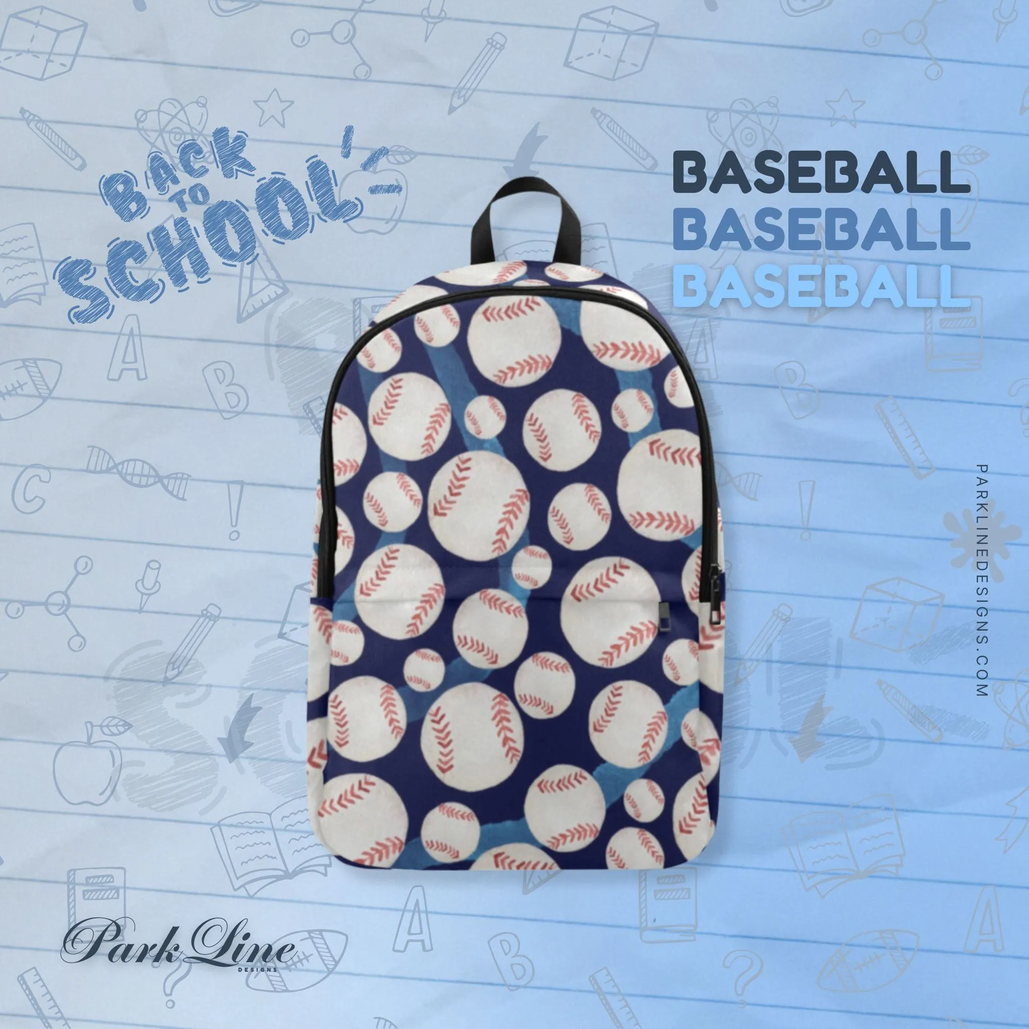 Baseball Fabric Backpack - Durable, Lightweight & Stylish for Him
