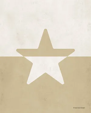 BRO240 - Neutral Nursery Half Star     - 12x16