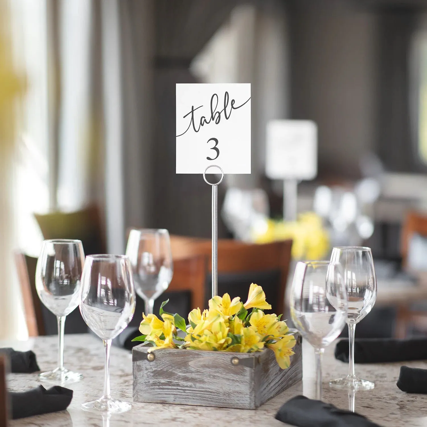 Clean and Modern Table Number Cards 40ct.