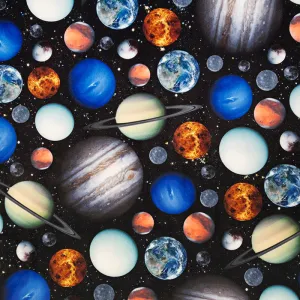 Cuddle® Prints - Celestials Black Digitally Printed Minky Yardage