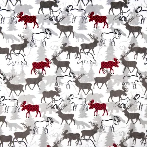 Cuddle® Prints - Forest Park Scarlet Digitally Printed Yardage