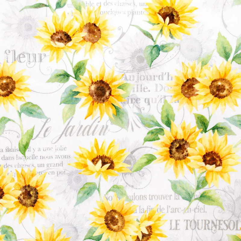Cuddle® Prints - French Flower Snow Digitally Printed Minky Yardage