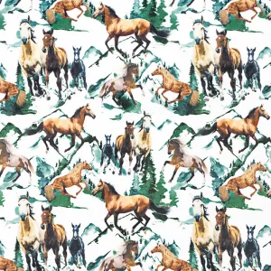 Cuddle® Prints - Wild Horse Basil Digitally Printed Minky Yardage