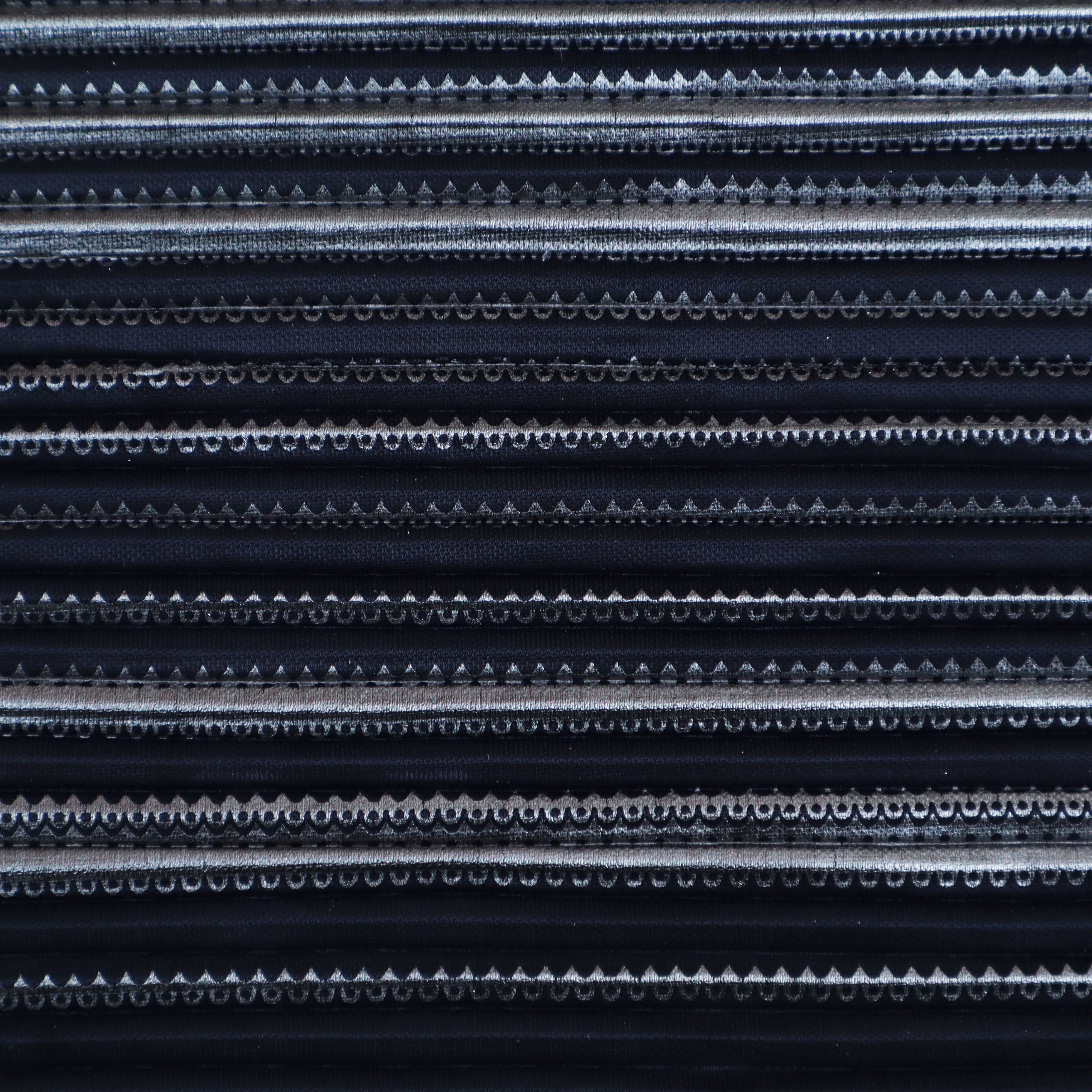 Dark Navy Blue Color Heavy Crush Satin Foil Fabric