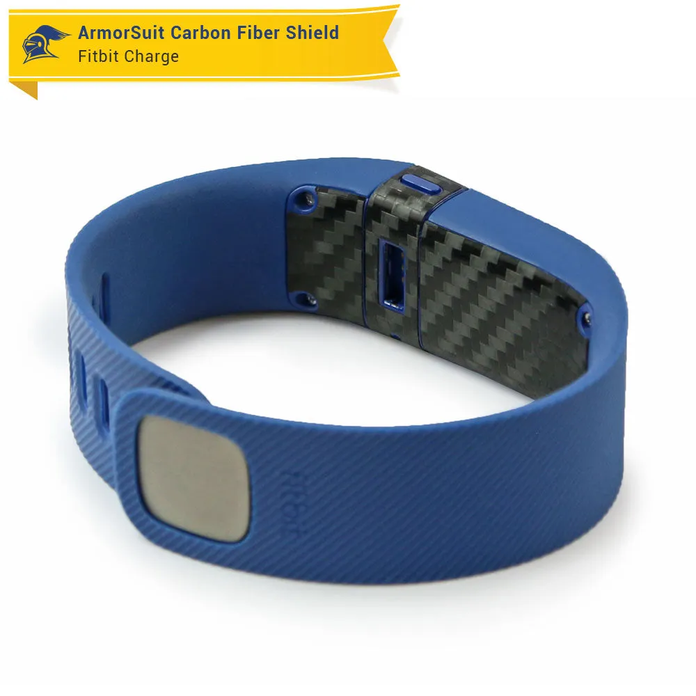 Fitbit Charge Screen Protector   Black Carbon Fiber Skin