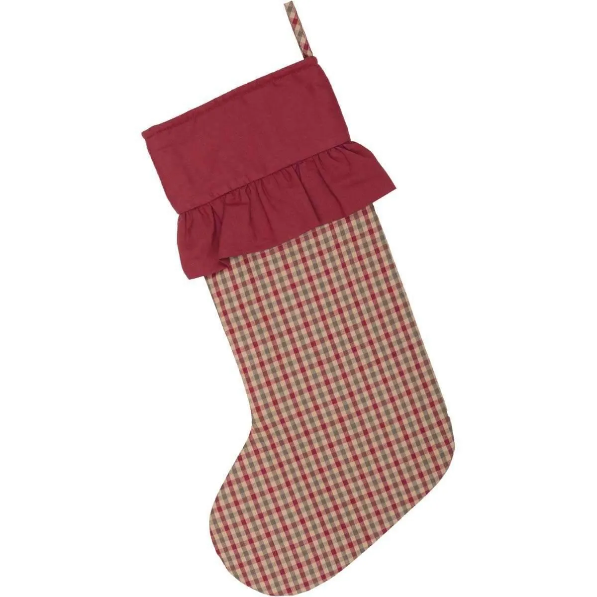 Jonathan Plaid Stocking 12x20