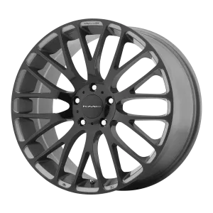 KMC KM693 Maze 17X7 5X112 45mm Pearl Gray W Gloss Black Face