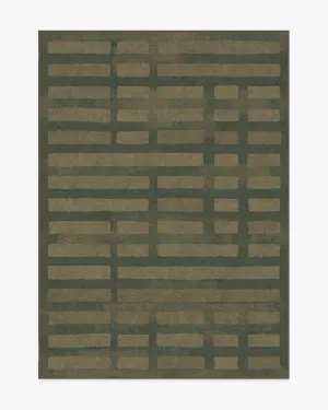 Laine Olive Green Tufted Rug