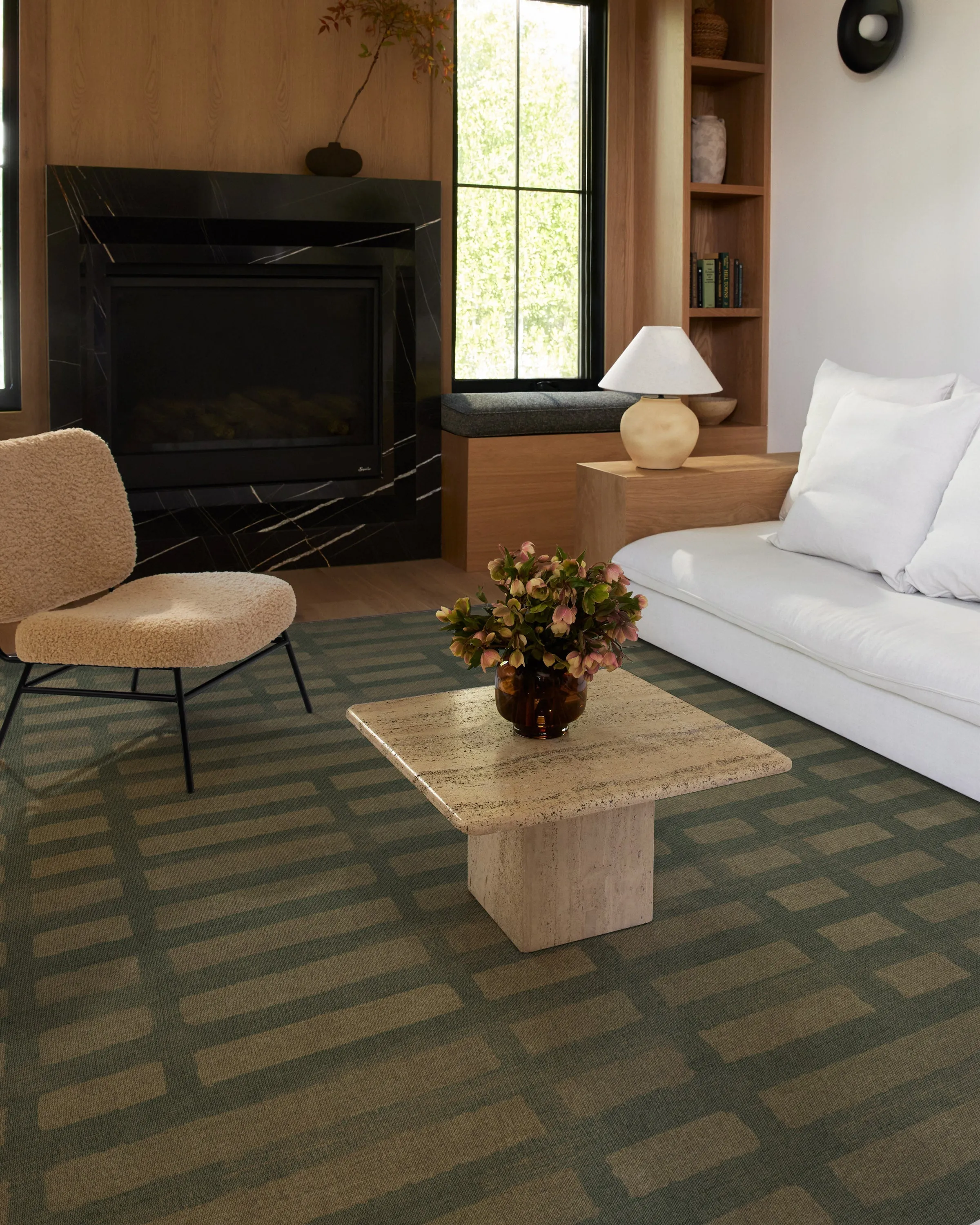 Laine Olive Green Tufted Rug