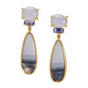 Landscape: Sky, Dusk Earrings