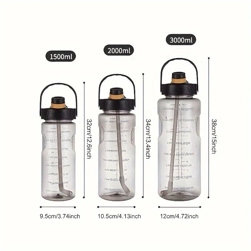 Large Clear Plastic Water Bottles  Ideal for Active Lifestyles