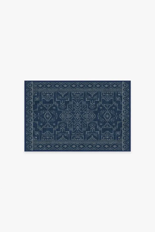 Leelu Navy Blue Tufted Rug