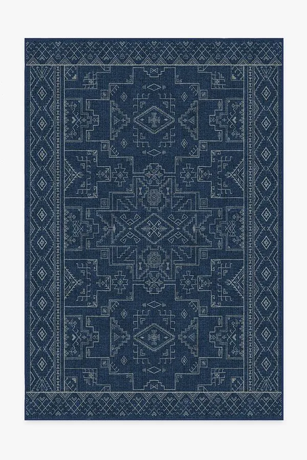Leelu Navy Blue Tufted Rug