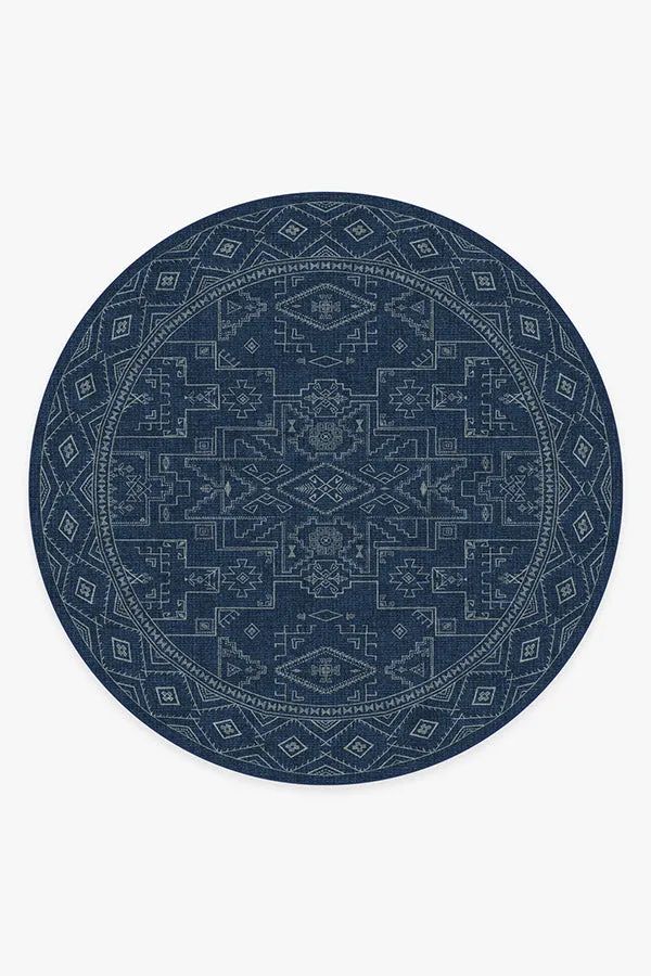 Leelu Navy Blue Tufted Rug