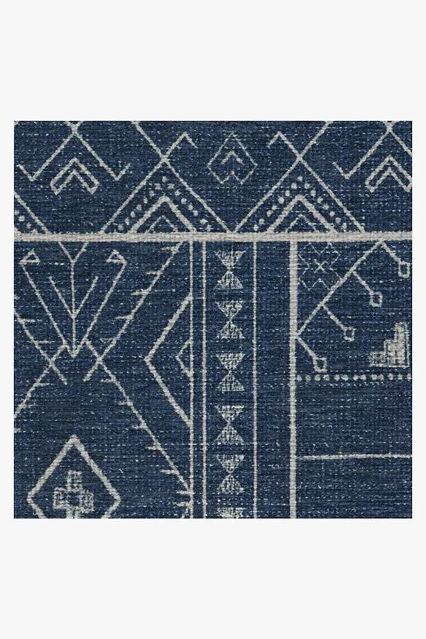 Leelu Navy Blue Tufted Rug