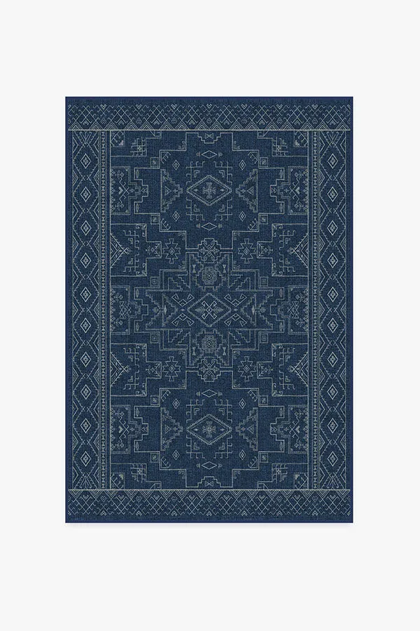 Leelu Navy Blue Tufted Rug
