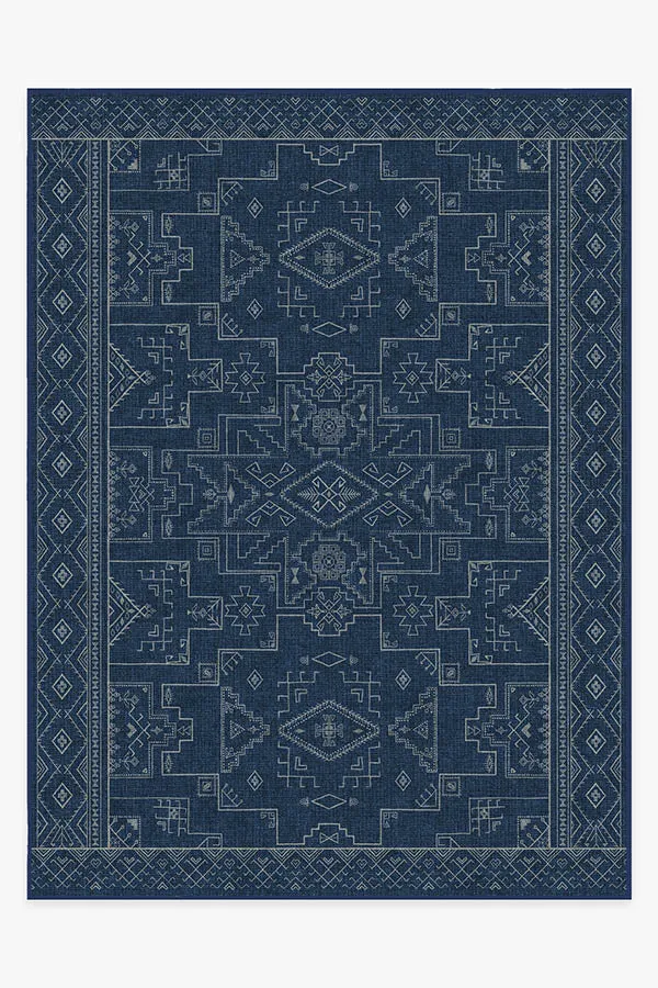 Leelu Navy Blue Tufted Rug