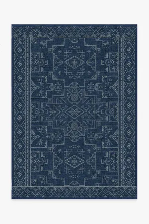 Leelu Navy Blue Tufted Rug