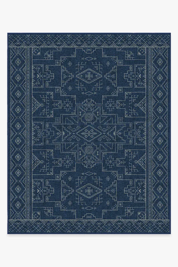Leelu Navy Blue Tufted Rug