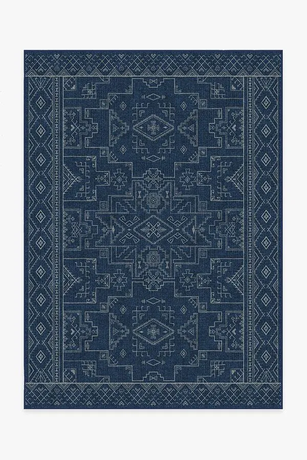 Leelu Navy Blue Tufted Rug