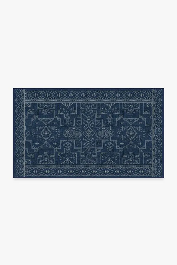 Leelu Navy Blue Tufted Rug