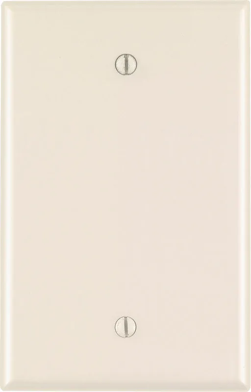 Leviton Almond 1 gang Nylon Blank Wall Plate 1 pk