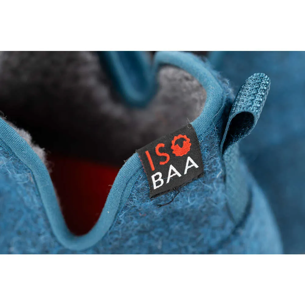 Merino Blend Slipper Boots (Petrol)