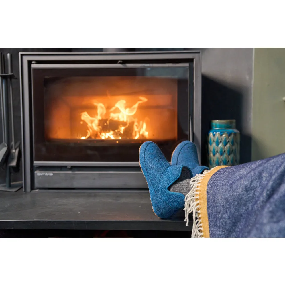 Merino Blend Slipper Boots (Petrol)