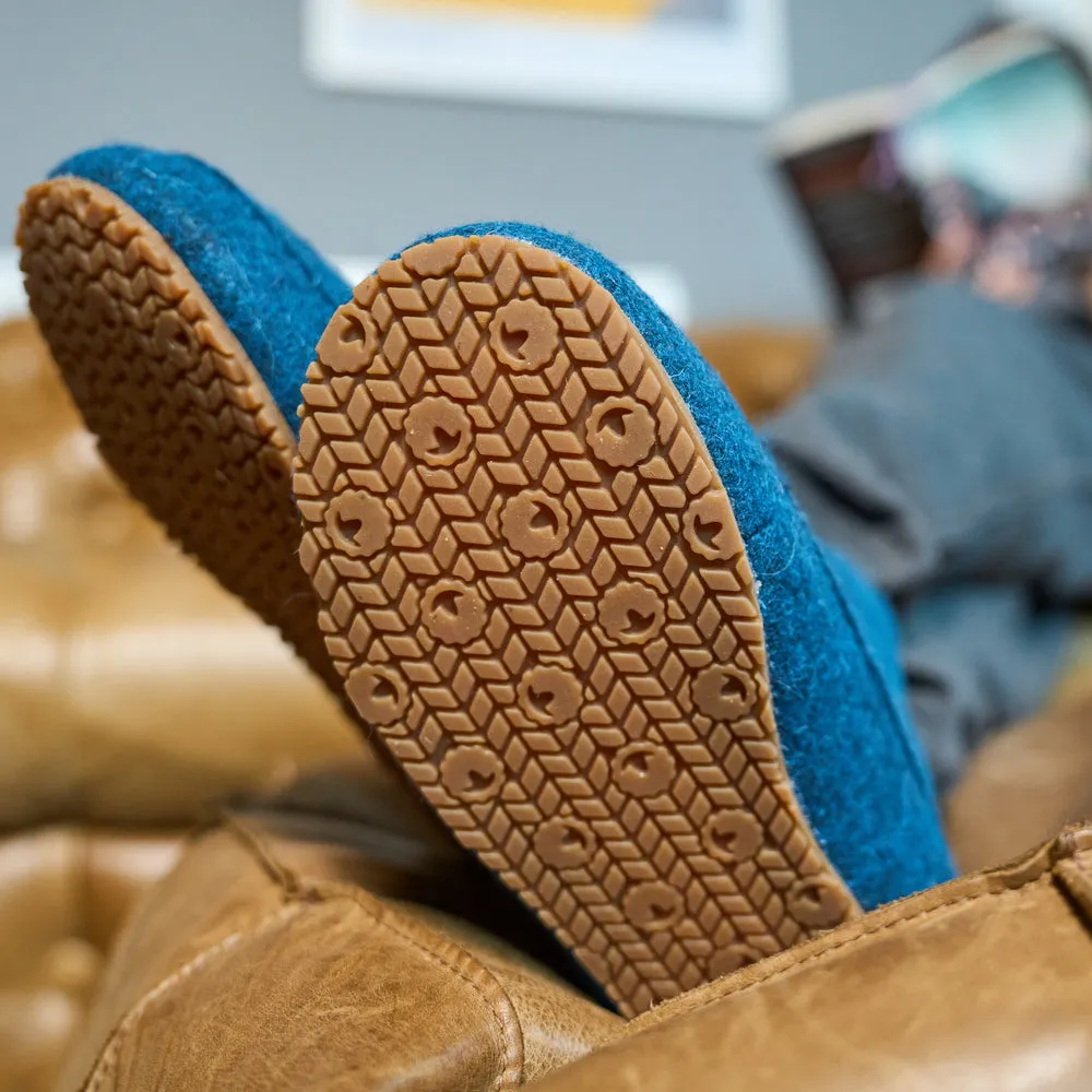 Merino Blend Slipper Boots (Petrol)