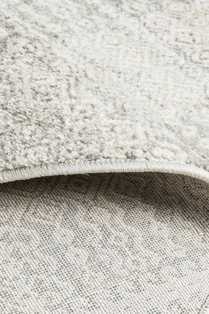 Mirage 351 Round Rug (Silver) by Rug Culture