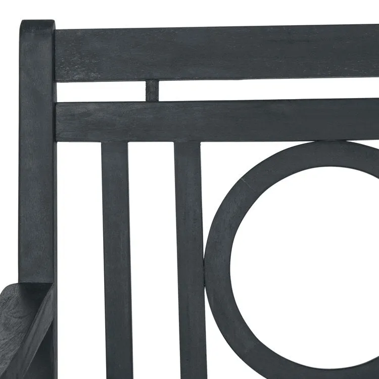Montclair Three-Seat Bench - Dark Slate Gray/Beige