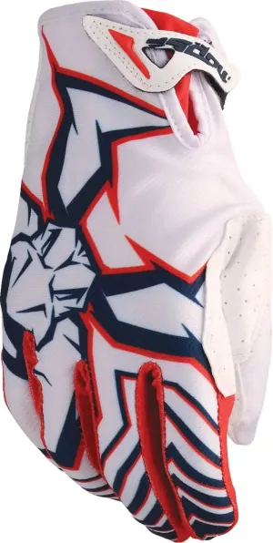 Moose Racing Agroid Pro Gloves Red / White / Blue
