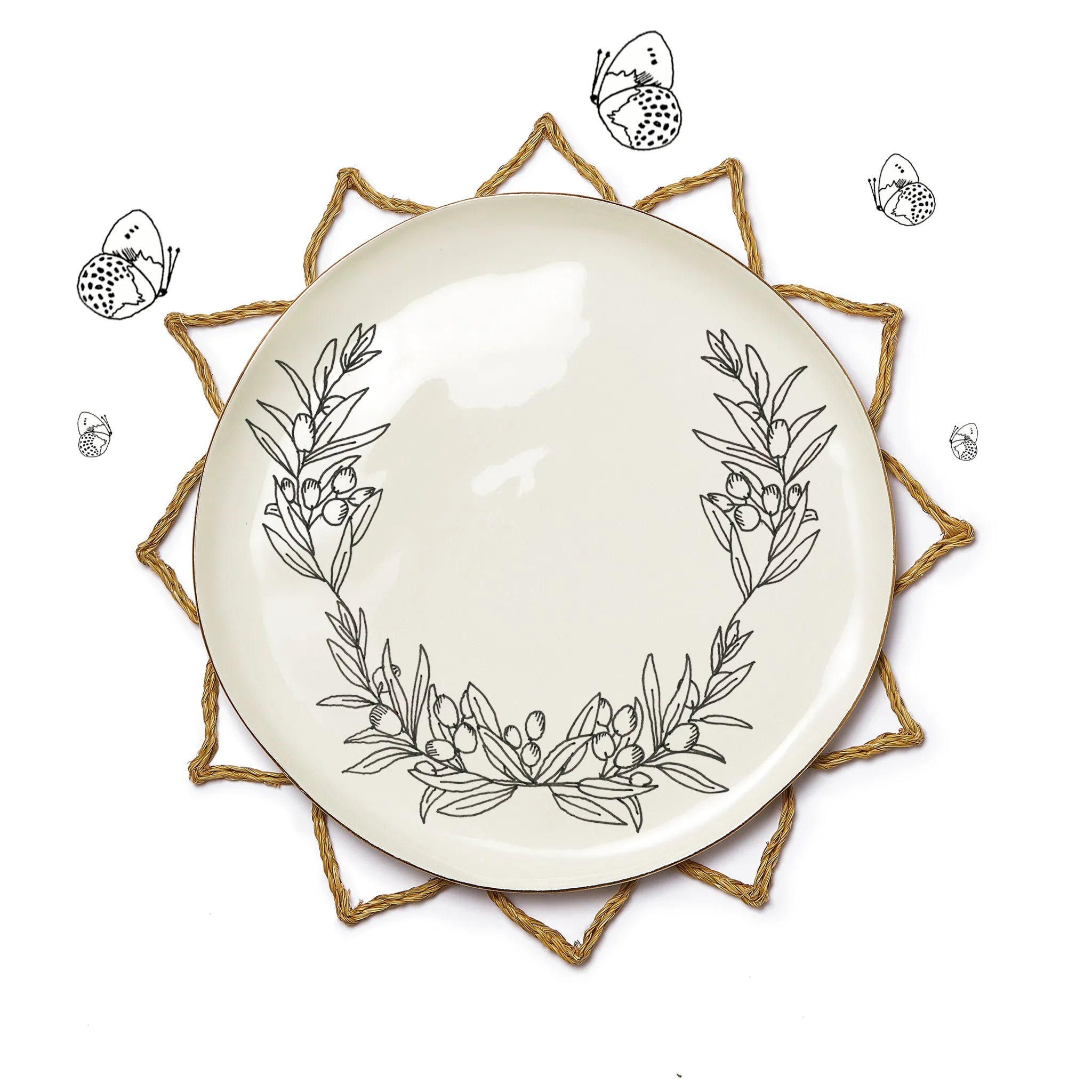 'Petal' Placemat in Natural, 36cm