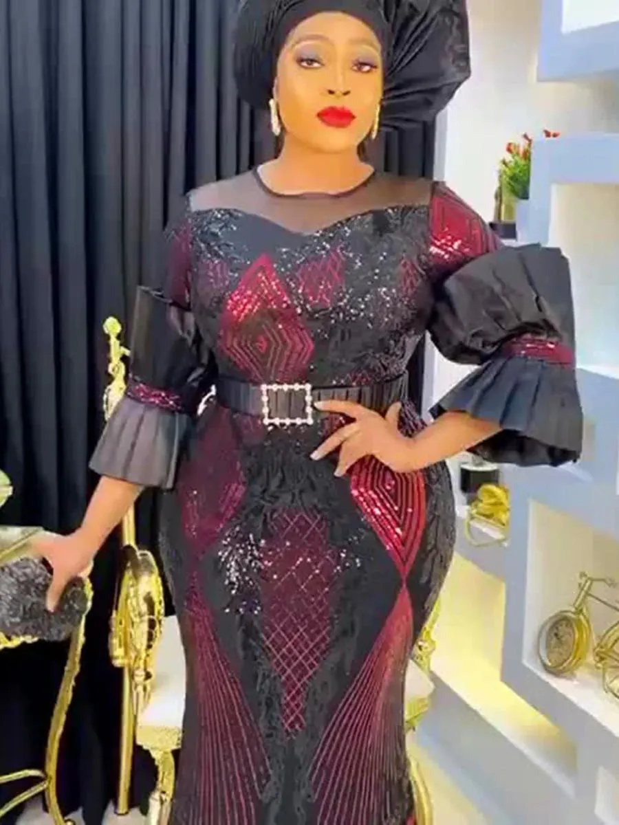 Plus Size Evening Dresses Women Long Dress Robe Elegant Gown Clothes
