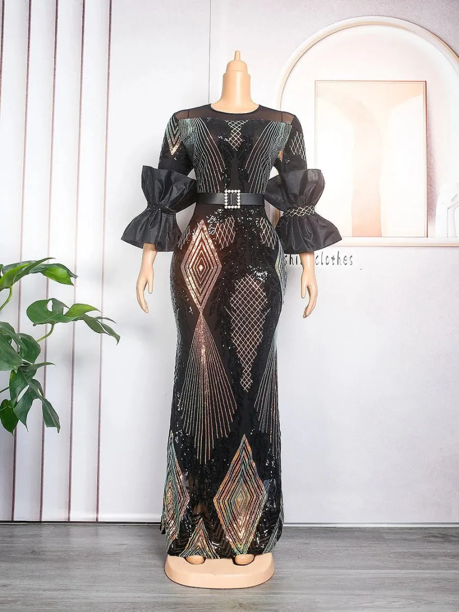 Plus Size Evening Dresses Women Long Dress Robe Elegant Gown Clothes
