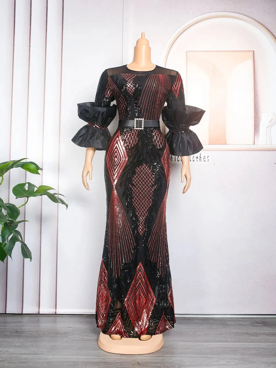 Plus Size Evening Dresses Women Long Dress Robe Elegant Gown Clothes