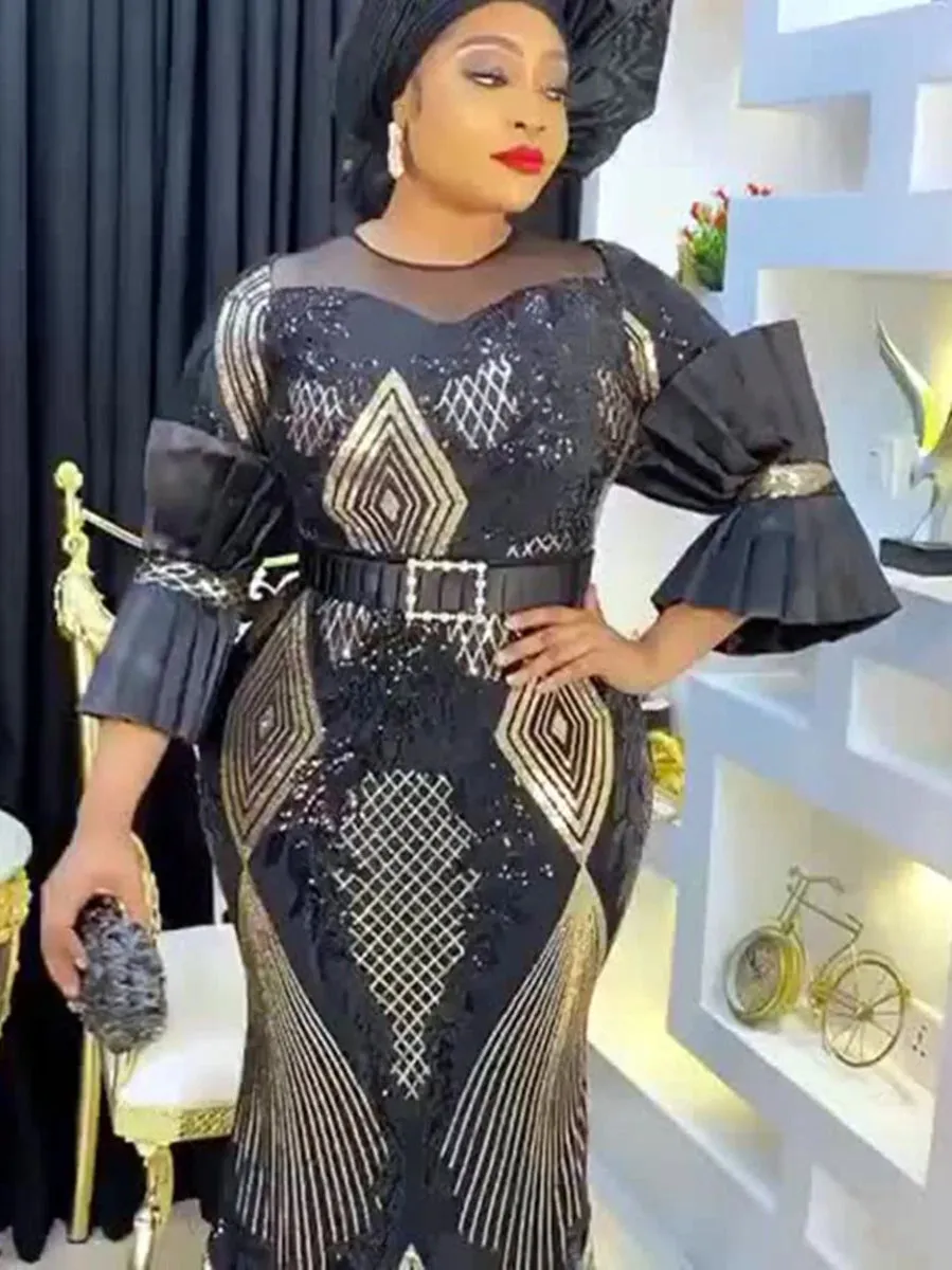 Plus Size Evening Dresses Women Long Dress Robe Elegant Gown Clothes