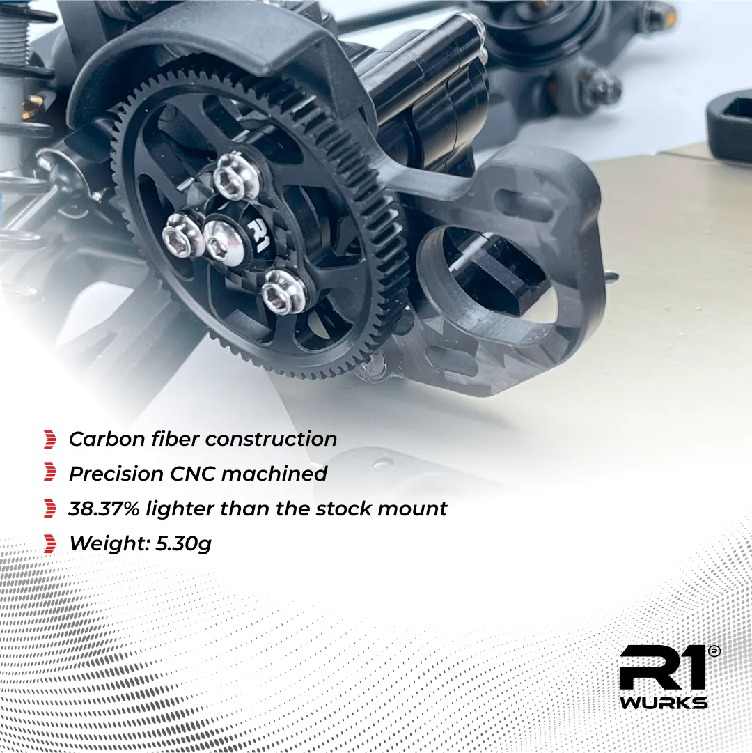 R1WURKS (B7 Series) Motor Mount, Top Support, Carbon Fiber