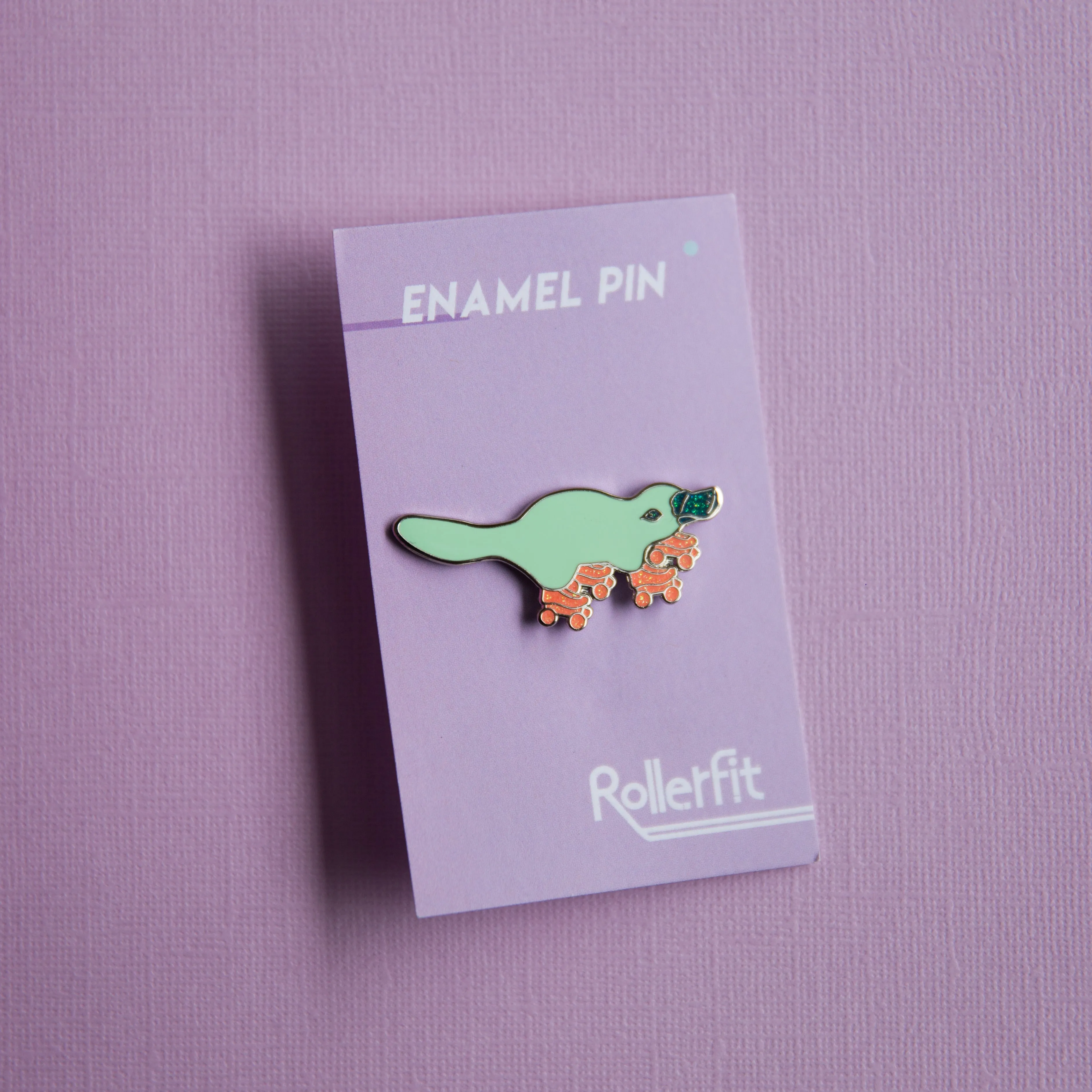 RollerFit - Enamel Pin - Skating Platypus