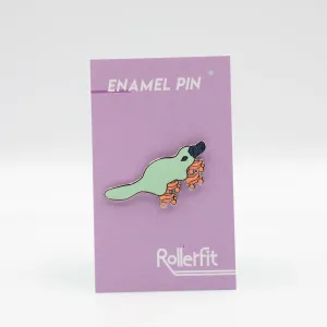 RollerFit - Enamel Pin - Skating Platypus